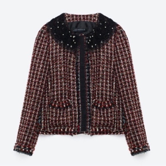 Zara Tweed Blazer - Picture 2 of 7